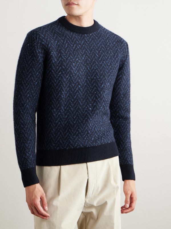 Hertford Herringbone Cashmere Sweater - FR Hertford Herringbone Cashmere Sweater - FR