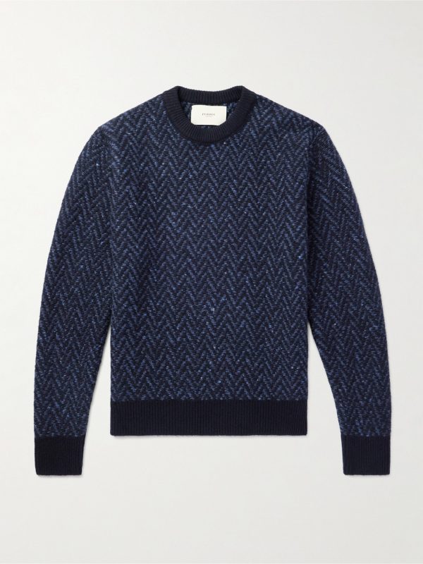 Hertford Herringbone Cashmere Sweater Hertford Herringbone Cashmere Sweater
