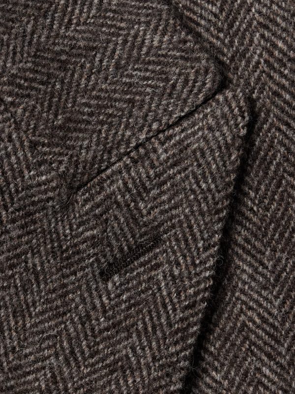 Town and Country Slim-Fit Double-Breasted Herringbone Wool Coat - CU Town and Country Slim-Fit Double-Breasted Herringbone Wool Coat - CU