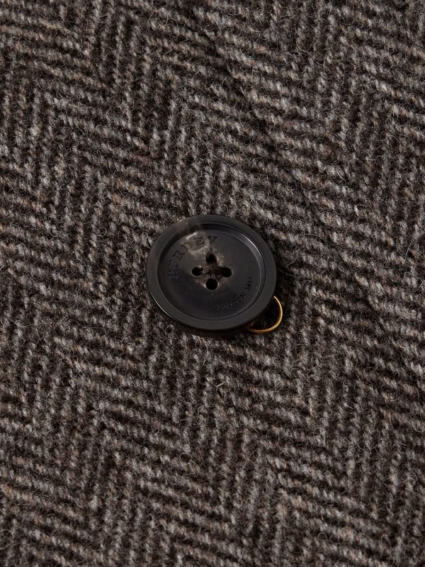 Town and Country Slim-Fit Double-Breasted Herringbone Wool Coat - E1 Town and Country Slim-Fit Double-Breasted Herringbone Wool Coat - E1