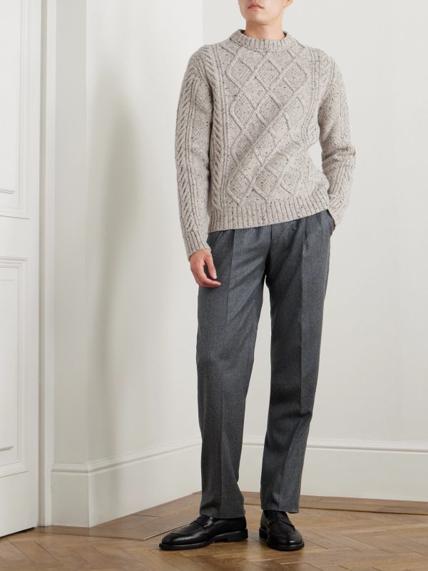 Cable-Knit Cashmere Sweater - OU Cable-Knit Cashmere Sweater - OU