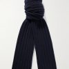 Ribbed Cashmere Scarf Ribbed Cashmere Scarf