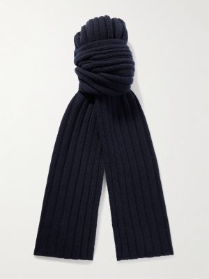 Ribbed Cashmere Scarf