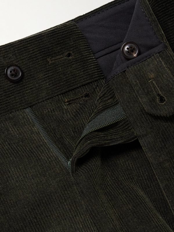 Straight-Leg Cotton-Corduroy Trousers - E1 Straight-Leg Cotton-Corduroy Trousers - E1