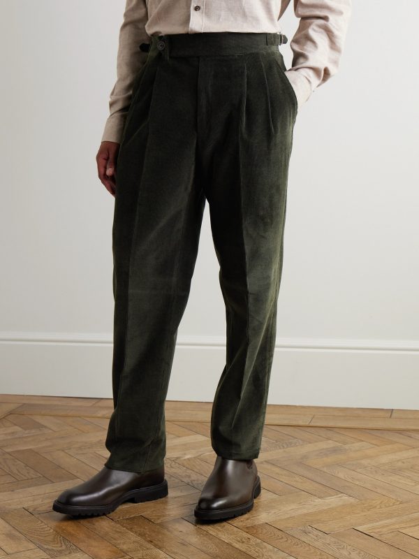 Straight-Leg Cotton-Corduroy Trousers - FR Straight-Leg Cotton-Corduroy Trousers - FR