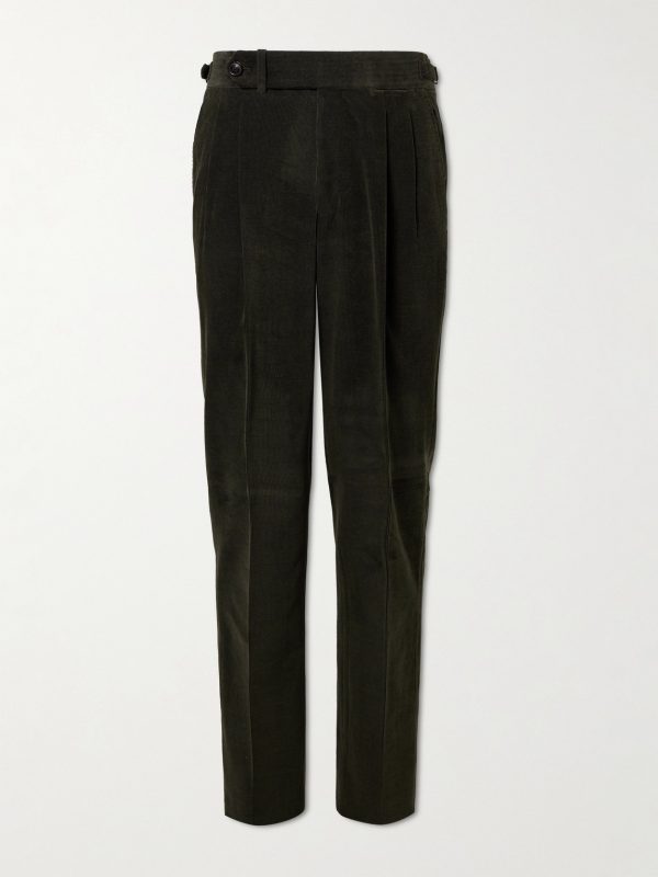 Straight-Leg Cotton-Corduroy Trousers Straight-Leg Cotton-Corduroy Trousers