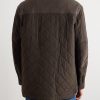 Winchester Corduroy and Knit-Trimmed Quilted Padded Shell Jacket - BK Winchester Corduroy and Knit-Trimmed Quilted Padded Shell Jacket - BK