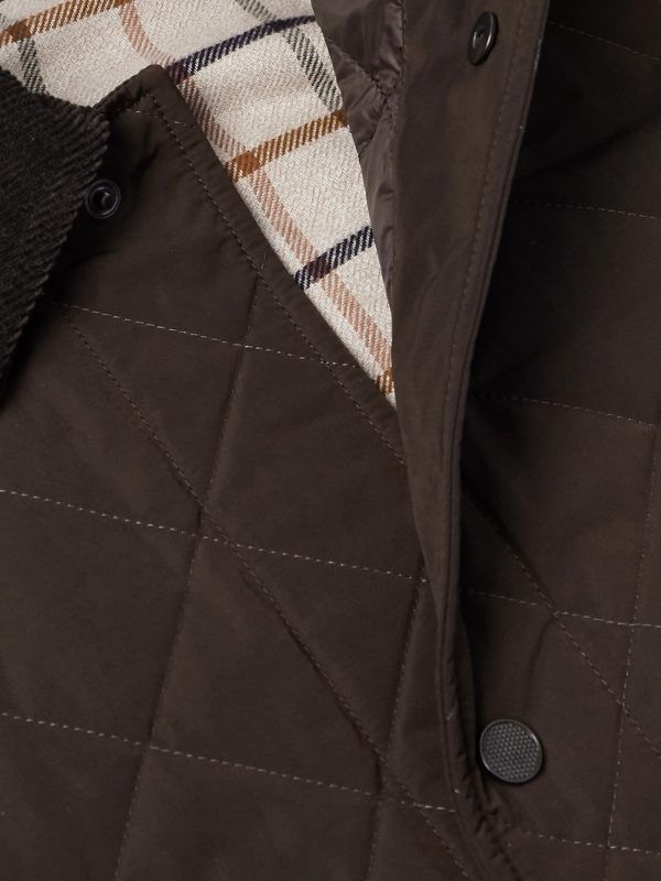 Winchester Corduroy and Knit-Trimmed Quilted Padded Shell Jacket - CU Winchester Corduroy and Knit-Trimmed Quilted Padded Shell Jacket - CU