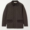 Winchester Corduroy and Knit-Trimmed Quilted Padded Shell Jacket Winchester Corduroy and Knit-Trimmed Quilted Padded Shell Jacket