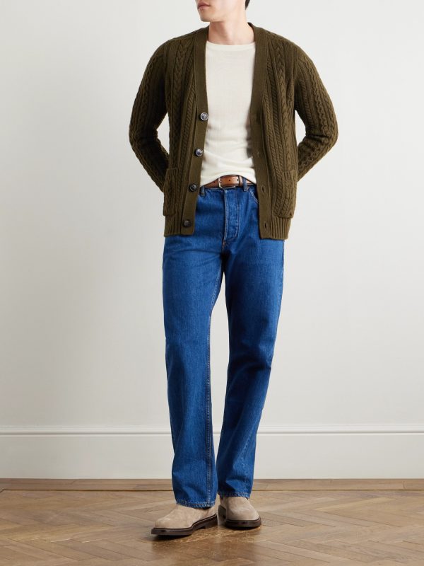 Cable-Knit Cashmere Cardigan - OU