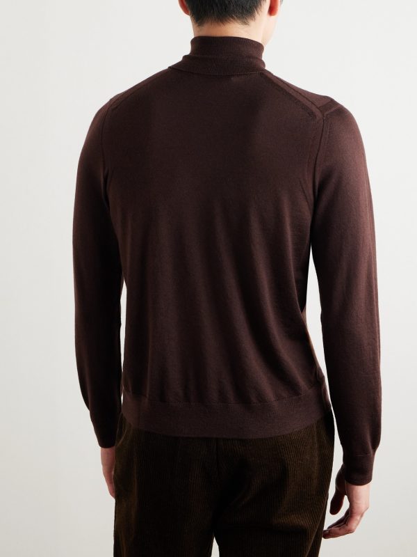 Slim-Fit Cashmere Rollneck Sweater - BK Slim-Fit Cashmere Rollneck Sweater - BK