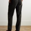 Straight-Leg Cotton-Corduroy Trousers - BK Straight-Leg Cotton-Corduroy Trousers - BK