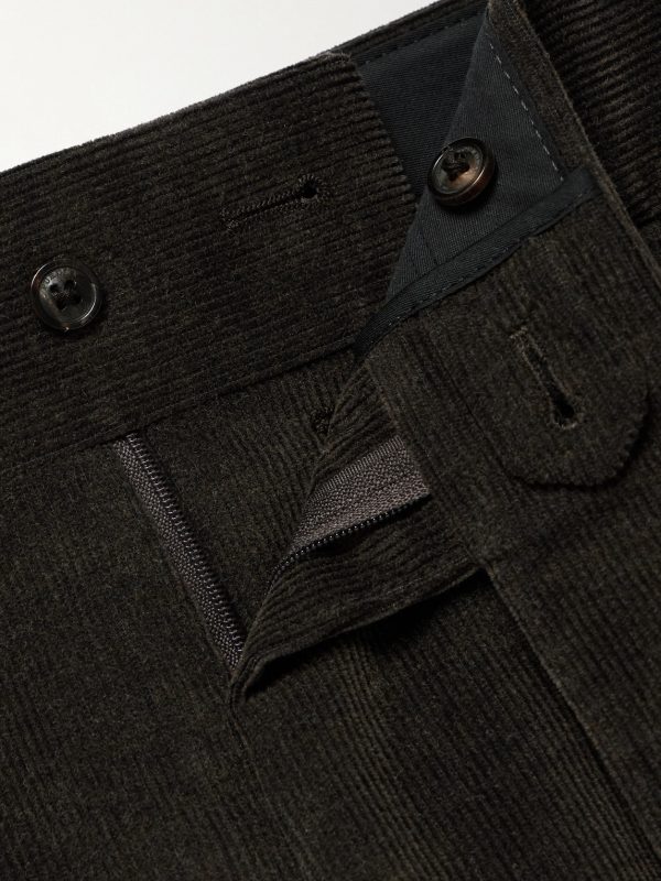 Straight-Leg Cotton-Corduroy Trousers - E1 Straight-Leg Cotton-Corduroy Trousers - E1