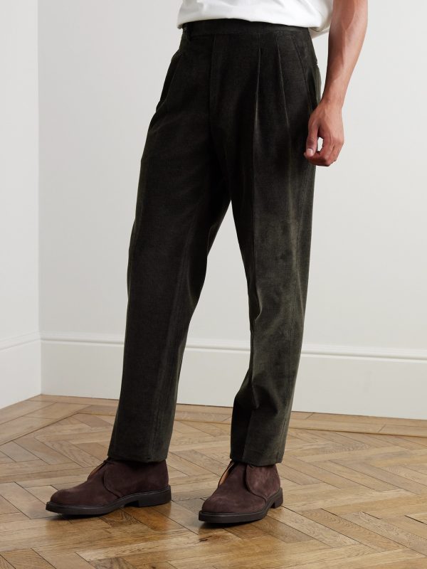 Straight-Leg Cotton-Corduroy Trousers - FR Straight-Leg Cotton-Corduroy Trousers - FR
