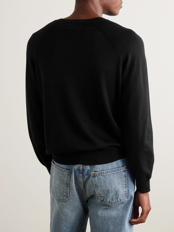 Reggie Silk and Cotton-Blend Sweater - BK
