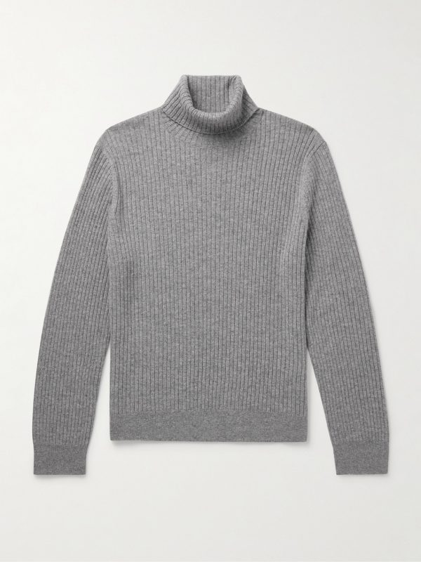 Cole Slim-Fit Ribbed Cashmere Rollneck Sweater