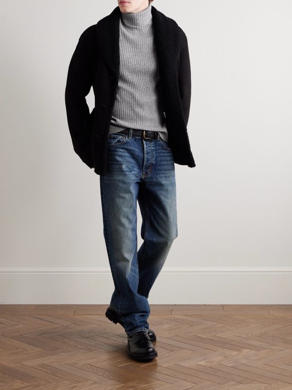 Cole Slim-Fit Ribbed Cashmere Rollneck Sweater - OU