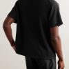Finnley Silk and Cotton-Blend Polo Shirt - BK Finnley Silk and Cotton-Blend Polo Shirt - BK