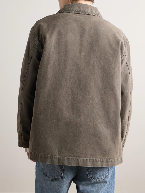 Harold Brushed Cotton-Canvas Overshirt - BK
