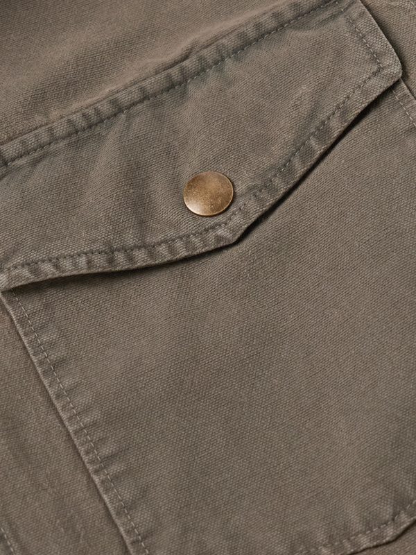 Harold Brushed Cotton-Canvas Overshirt - CU