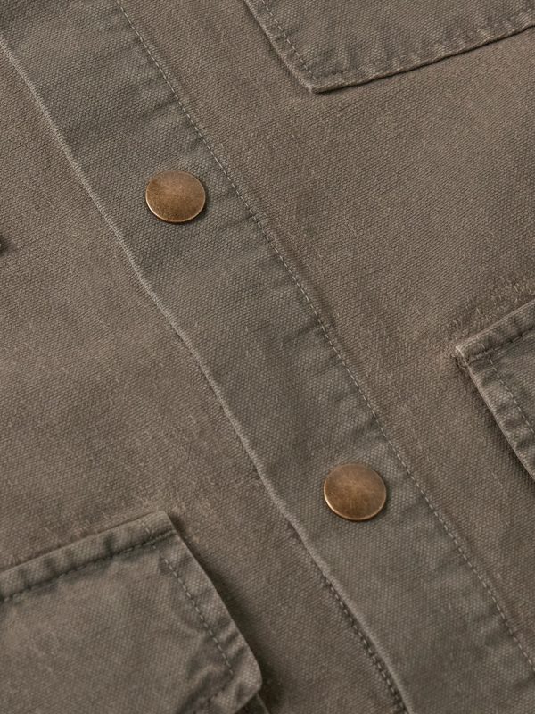 Harold Brushed Cotton-Canvas Overshirt - E1