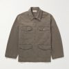Harold Brushed Cotton-Canvas Overshirt