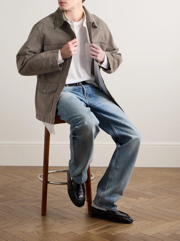 Harold Brushed Cotton-Canvas Overshirt - OU
