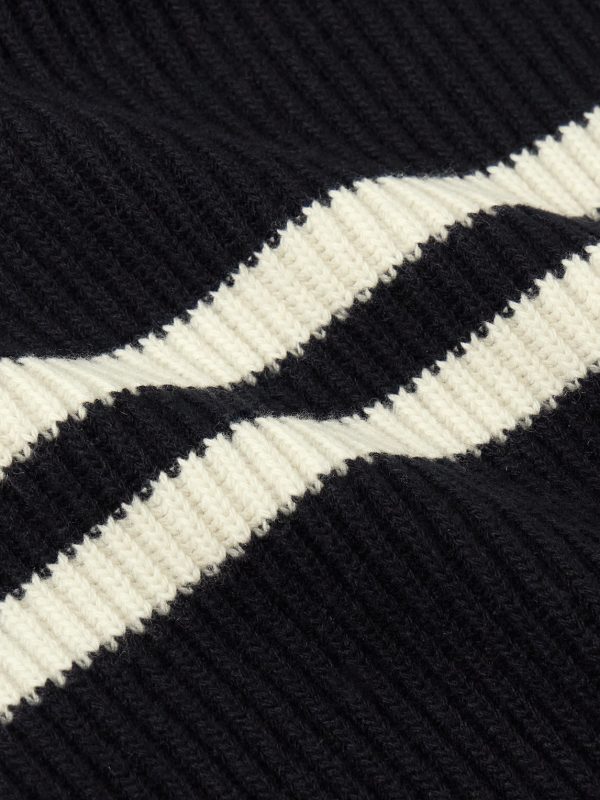 Darius Striped Ribbed Cashmere Sweater - CU Darius Striped Ribbed Cashmere Sweater - CU