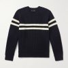 Darius Striped Ribbed Cashmere Sweater Darius Striped Ribbed Cashmere Sweater