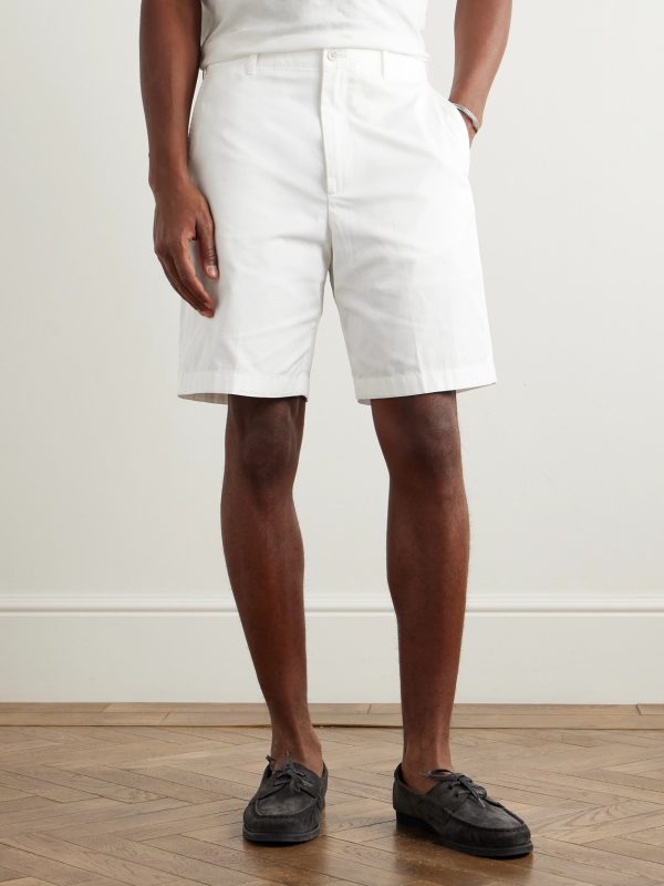 Straight-Leg Cotton-Twill Chino Shorts - FR Straight-Leg Cotton-Twill Chino Shorts - FR