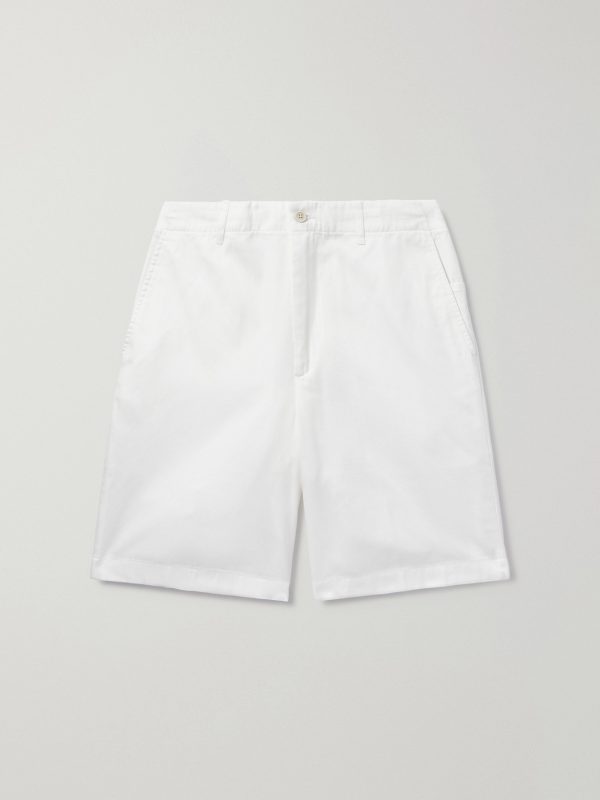 Straight-Leg Cotton-Twill Chino Shorts Straight-Leg Cotton-Twill Chino Shorts