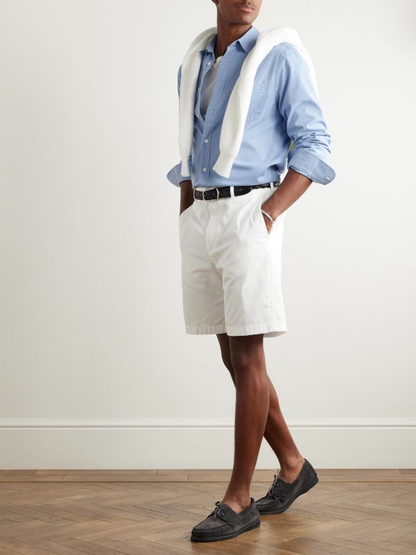 Sea Island Cotton-Twill Shirt - OU Sea Island Cotton-Twill Shirt - OU