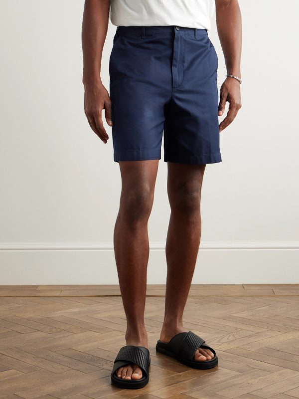 Straight-Leg Cotton-Twill Chino Shorts - FR Straight-Leg Cotton-Twill Chino Shorts - FR