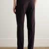 Slim-Fit Pleated Cotton and Linen-Blend Twill Suit Trousers - BK Slim-Fit Pleated Cotton and Linen-Blend Twill Suit Trousers - BK