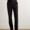 Slim-Fit Pleated Cotton and Linen-Blend Twill Suit Trousers - FR Slim-Fit Pleated Cotton and Linen-Blend Twill Suit Trousers - FR