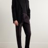 Slim-Fit Pleated Cotton and Linen-Blend Twill Suit Trousers - OU Slim-Fit Pleated Cotton and Linen-Blend Twill Suit Trousers - OU