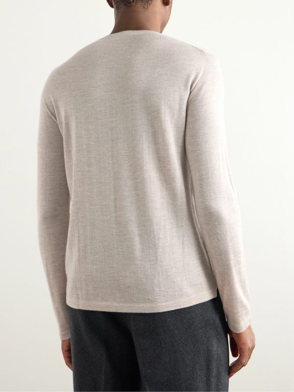 Slim-Fit Cashmere and Silk-Blend T-Shirt - BK Slim-Fit Cashmere and Silk-Blend T-Shirt - BK