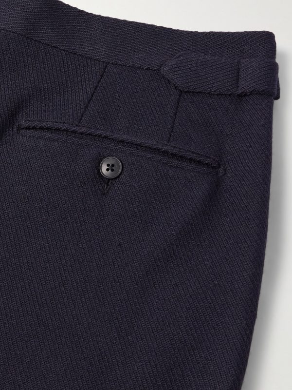 Straight-Leg Pleated Wool Suit Trousers - CU Straight-Leg Pleated Wool Suit Trousers - CU
