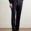Straight-Leg Pleated Wool Suit Trousers - FR Straight-Leg Pleated Wool Suit Trousers - FR