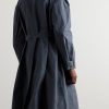 Belted Waxed Cotton-Canvas Trench Coat - BK