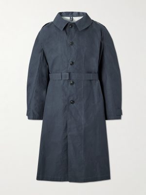 Belted Waxed Cotton-Canvas Trench Coat Belted Waxed Cotton-Canvas Trench Coat