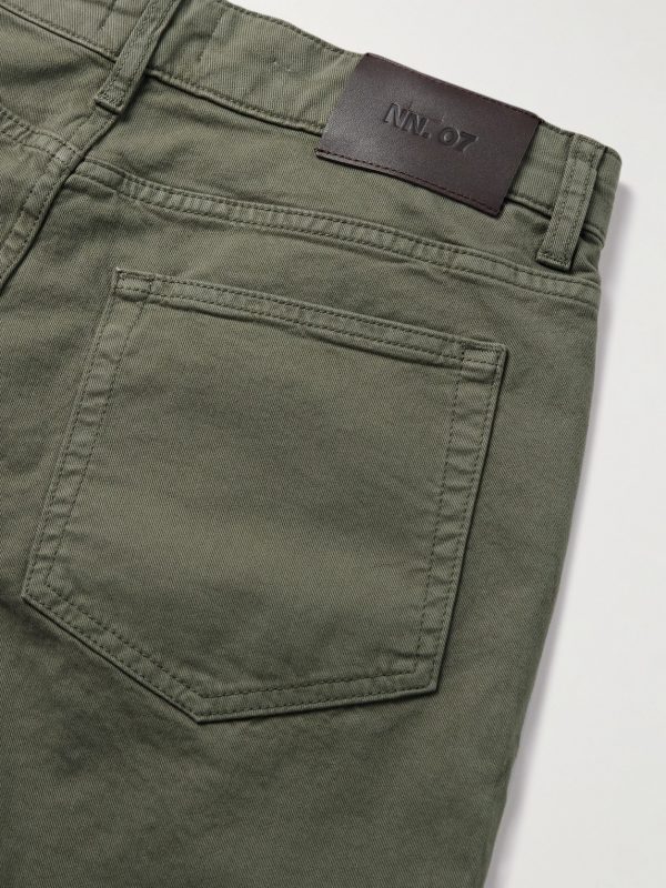 Tony 1923 Slim-Fit Garment-Dyed Organic Cotton-Blend Twill Trousers - CU Tony 1923 Slim-Fit Garment-Dyed Organic Cotton-Blend Twill Trousers - CU