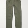 Tony 1923 Slim-Fit Garment-Dyed Organic Cotton-Blend Twill Trousers Tony 1923 Slim-Fit Garment-Dyed Organic Cotton-Blend Twill Trousers