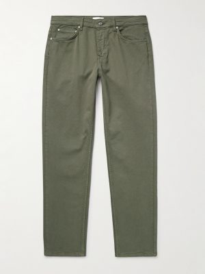 Tony 1923 Slim-Fit Garment-Dyed Organic Cotton-Blend Twill Trousers Tony 1923 Slim-Fit Garment-Dyed Organic Cotton-Blend Twill Trousers