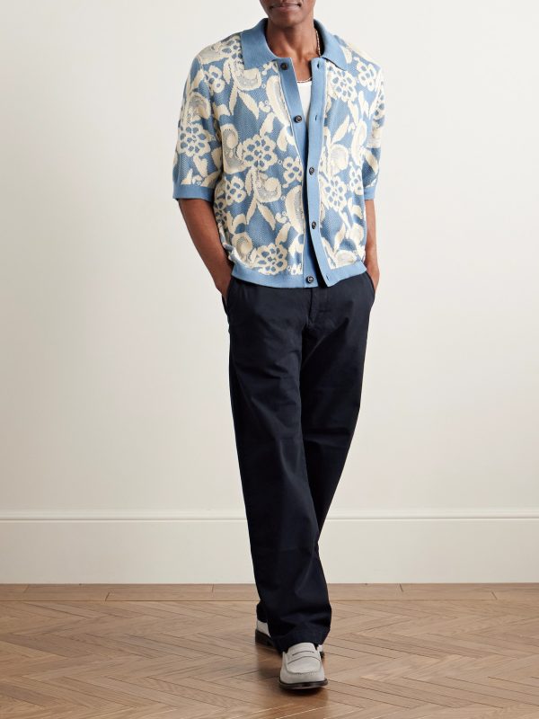 Aden 1923 Straight-Leg Organic Cotton-Blend Twill Chinos - OU Aden 1923 Straight-Leg Organic Cotton-Blend Twill Chinos - OU