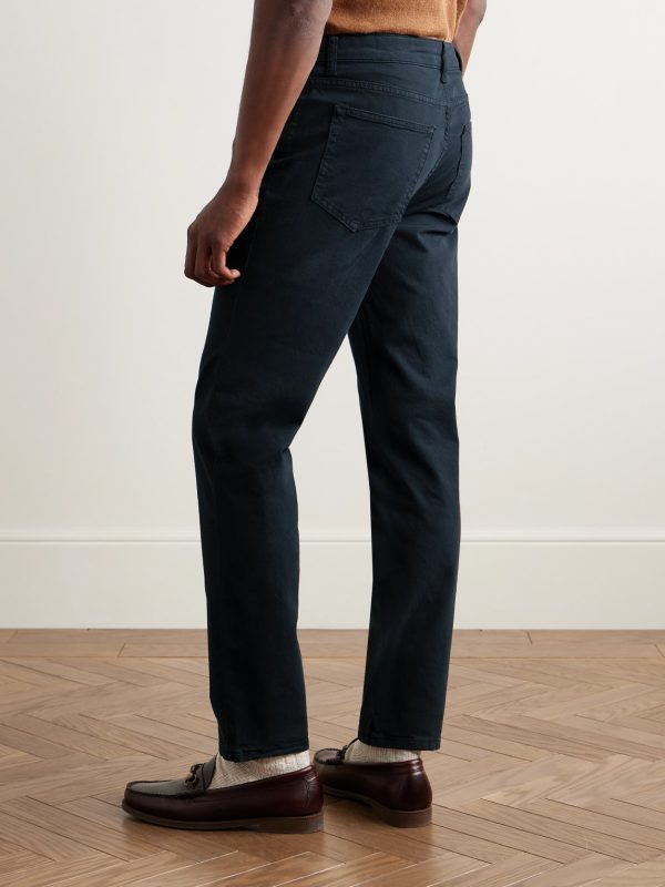 Tony 1923 Slim-Fit Garment-Dyed Organic Cotton-Blend Twill Trousers - BK Tony 1923 Slim-Fit Garment-Dyed Organic Cotton-Blend Twill Trousers - BK
