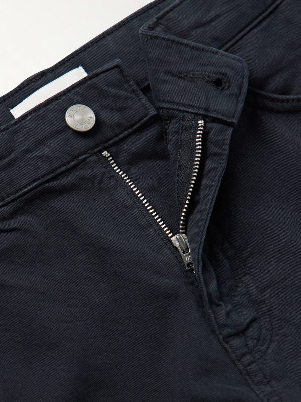 Tony 1923 Slim-Fit Garment-Dyed Organic Cotton-Blend Twill Trousers - E1 Tony 1923 Slim-Fit Garment-Dyed Organic Cotton-Blend Twill Trousers - E1