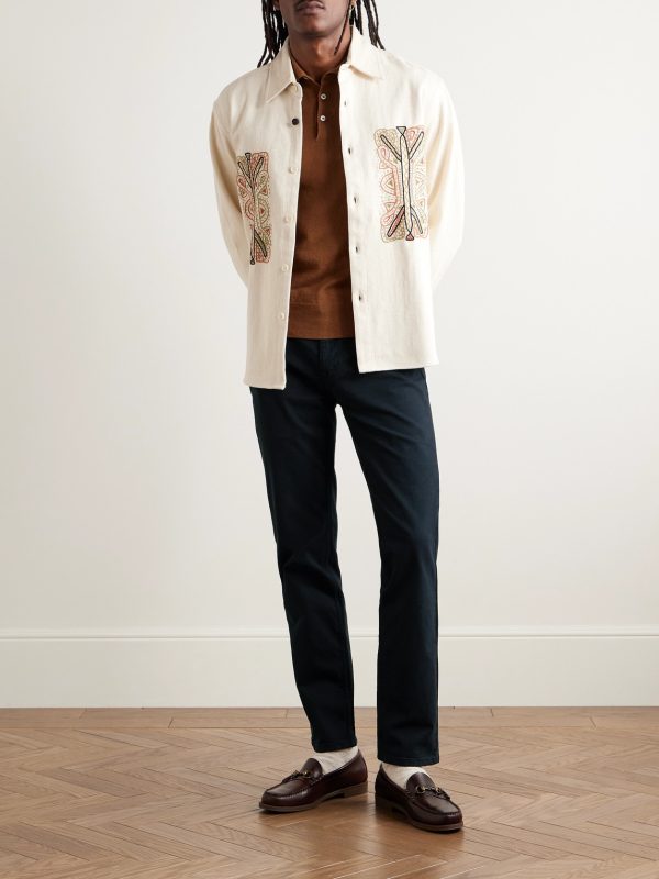 Tony 1923 Slim-Fit Garment-Dyed Organic Cotton-Blend Twill Trousers - OU Tony 1923 Slim-Fit Garment-Dyed Organic Cotton-Blend Twill Trousers - OU