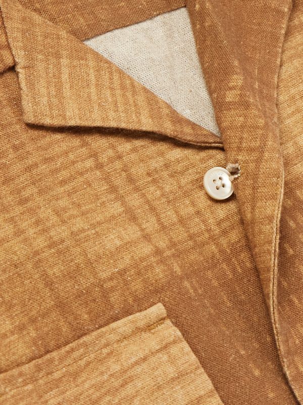 Daniel Convertible-Collar Checked Linen and Organic Cotton-Blend Shirt - CU Daniel Convertible-Collar Checked Linen and Organic Cotton-Blend Shirt - CU