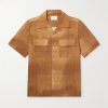 Daniel Convertible-Collar Checked Linen and Organic Cotton-Blend Shirt Daniel Convertible-Collar Checked Linen and Organic Cotton-Blend Shirt